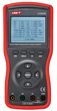 優利德UT267B 智能型三鉗相位伏安表_電子電工儀器_電子儀表_鉗形表_產品庫_中國化工儀器網